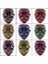 Turuncu Cadılar Bayramı Neon Maske 10 Renk LED Maskeleri Masque Masquerade Parti Korku Maskeleri Karanlıkta Glow Karnaval Cosplay Kostüm Malzemeleri (Yurt Dışından) 4