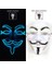 Şeffaf Mavi 1 Cadılar Bayramı Partisi Maskesi Aydınlık LED Maske Masque Masquerade Neon El Maskeleri Işık Komik Maskeler Cosplay Kostüm Karnaval Malzemeleri (Yurt Dışından) 1