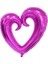 Gümüş Aşk Büyük Hollow Kalp Şekli Folyo Balonlar Düğün Dekorasyon Helyum Balon Sevgililer Günü Altın Kalp Parti Malzemeleri Balonlar (Yurt Dışından) 5