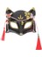 B Japon El-Boyalı Tilki Maskesi Kabuki Kitsune Yarım Yüz Maskesi Anime Cosplay Cadılar Bayramı Partisi Masquerade Kostüm Sahne (Yurt Dışından) 4