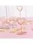 Heart-M 10PCS-SILVER 10PCS Yer Kartı Kelepçeleri Standı Metalik Gül Altın Kalp Şekli Fotoğraf Klipleri Kağıt Kelepçesi Masa Numaraları Tutucu Masaüstü Dekorasyon (Yurt Dışından) 2
