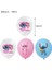 Balon 18 Adet Disney Pembe Dikiş Temalı Tek Kullanımlık Sofra Kağıt Tabaklar Kız Doğum Günü Bebek Duş Malzemeleri Şekeri Lilo & Stitch Parti Deco (Yurt Dışından) 1