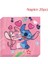 Balon 18 Adet Disney Pembe Dikiş Temalı Tek Kullanımlık Sofra Kağıt Tabaklar Kız Doğum Günü Bebek Duş Malzemeleri Şekeri Lilo & Stitch Parti Deco (Yurt Dışından) 3