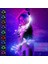 Açık Sarı Disko Dans Kırbaç Parti LED Fiber Optik Dans Kırbaçlar Şarj Edilebilir Parlayan Kırbaç Sparkle Akış Oyuncak Işıklı 360° Dönebilen Rave Edm (Yurt Dışından) 2