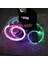 Açık Sarı Disko Dans Kırbaç Parti LED Fiber Optik Dans Kırbaçlar Şarj Edilebilir Parlayan Kırbaç Sparkle Akış Oyuncak Işıklı 360° Dönebilen Rave Edm (Yurt Dışından) 3