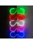 Ikili Kontrol 1 Adet LED Gözlük Kızdırma Çubukları 6 Renk Deklanşör Tonları Gözlükler Karanlıkta Parlıyor Malzemeleri Şekeri Doğum Günü Neon Aydınlık Parti Oyuncak (Yurt Dışından) 2