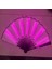 Pembe Glow Katlanır LED Fan Dans Işıkları Gece Gösterisi Dj Floresan Bar Gece Kulübü Parti Hediyeler Cadılar Bayramı Dekorasyon Renk Değişen Fan (Yurt Dışından) 5