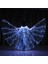 Beyaz L (Yetişkin 155-175CM) Oryantal Dans LED Kelebek Kanatları Parti Festivali Performansı Floresan Isis Kanatları Oryantal Dans Karnaval Kostümleri Yetişkinler Için Gösterir (Yurt Dışından) 4