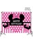 Arka Plan 1 Adet Disney Minnie Mouse Tema Tek Kullanımlık Kağıt Tabak Bardak Saman Masa Örtüsü Parti Malzemeleri Kız Doğum Günü Süslemeleri Bebek Duş (Yurt Dışından) 1
