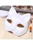 Beyaz Maskeler Kedi Maskesi Masquerade Diy Beyaz Boş Yüz Cosplay Cadılar Bayramı Partisi Kağıt Boyasız Boyanabilir Hayvan Çocuklar Yarım Süslemeleri Mache (Yurt Dışından) 3