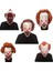 C Kırmızı Göz Lateks Maske Cadılar Bayramı Partisi Cosplay Palyaço Yüz Kapak Cadılar Bayramı Partisi Kırmızı Göz Lateks Başlık Yetişkin Lateks Palyaço Maskesi (Yurt Dışından) 2