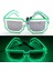 Yeşil 4 1pc Light Up LED Gözlük Glow Güneş Gözlüğü El Wire Neon Gözlük Karanlıkta Glow Parti Malzemeleri Neon Parti Çocuk Yetişkinler Için Şekerler (Yurt Dışından) 1