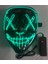 Yeşil Cadılar Bayramı Maskesi Karışık Renkli LED Maske Parti Maskesi Masquerade Maskeleri Neon Maske Karanlıkta Işık Glow Korku Maskesi Parlayan Masker (Yurt Dışından) 1