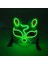 02 Limon Yeşili Cadılar Bayramı 10 Renk LED Neon El Tel Maske Cosplay Aydınlık Tilki Maskesi Dans Parti Elbise Aksesuarları (Yurt Dışından) 1