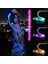 Yeşil Sap 7 Renk LED Fiber Optik Kırbaç 360 ° Döner Süper Parlak Işık Up Rave Oyuncak Piksel Akış Dantel Dans Festivali Gece Atmosferi Parti Için Sahne (Yurt Dışından) 3