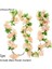 1PC-CHERRY-B02 Wisteria Yapay Çiçek Asma Sarmaşık Yaprağı Çelenk Ipek Gül Çiçek Rattan Dize Asma Düğün Kemer Çiçek Ev Bahçe Dekorasyon (Yurt Dışından) 1