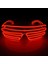 Kırmızı LED Işık Gözlük El Tel Gözlük Neon Deklanşör Light Up Gözlük Pil Denetleyicisi ile Noel Partisi Yanıp Sönen Dekorasyon (Yurt Dışından) 2