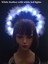 24 Kadın Kız Glow LED Işıkları Tanrıça Taç Melek Gelin Altın Halo Kafa Bandı Inci Saç Bandı Doğum Günü Partisi Cosplay Düğün Karnaval (Yurt Dışından) 1