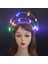 24 Kadın Kız Glow LED Işıkları Tanrıça Taç Melek Gelin Altın Halo Kafa Bandı Inci Saç Bandı Doğum Günü Partisi Cosplay Düğün Karnaval (Yurt Dışından) 3