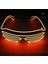 Turuncu LED Gözlük Neon Parti Yanıp Sönen Gözlük El Tel Parlayan Gafas Aydınlık Bril Yenilik Hediye Glow Güneş Gözlüğü Parlak Işık Malzemeleri (Yurt Dışından) 1