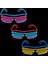 Turuncu LED Gözlük Neon Parti Yanıp Sönen Gözlük El Tel Parlayan Gafas Aydınlık Bril Yenilik Hediye Glow Güneş Gözlüğü Parlak Işık Malzemeleri (Yurt Dışından) 4