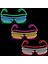 Turuncu LED Gözlük Neon Parti Yanıp Sönen Gözlük El Tel Parlayan Gafas Aydınlık Bril Yenilik Hediye Glow Güneş Gözlüğü Parlak Işık Malzemeleri (Yurt Dışından) 5