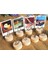 HOUSE-10PCS 10 Adet/paket Yaratıcı El Sanatları Ahşap Koltuk Kart Tutucu Demir Sanat Not Tutucu Karikatür Kartvizit Tutucu Ev Dekorasyon Süsler (Yurt Dışından) 5