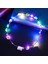 Çok Renkli 1 Adet Çiçek Çelenk Aydınlık 10-Led Başlığı Çelenk Taç Çiçek Kafa Bandı Parlayan Çelenk Düğün Parti Için Noel Çelenkler (Yurt Dışından) 4