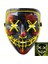 D Neon Maske LED Işık Up Parti Maskeleri Tasfiye Seçim Yılı Büyük Komik Korkunç Maskeler Festivali Cosplay Kostüm Malzemeleri Glow Parti (Yurt Dışından) 1