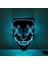 D Neon Maske LED Işık Up Parti Maskeleri Tasfiye Seçim Yılı Büyük Komik Korkunç Maskeler Festivali Cosplay Kostüm Malzemeleri Glow Parti (Yurt Dışından) 2
