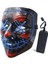 D Neon Maske LED Işık Up Parti Maskeleri Tasfiye Seçim Yılı Büyük Komik Korkunç Maskeler Festivali Cosplay Kostüm Malzemeleri Glow Parti (Yurt Dışından) 5