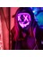 Buz Mavisi Korkunç Cadılar Bayramı Colplay Light Up Tasfiye Maskesi Cadılar Bayramı Masquerade Partisi LED Yüz Maskeleri Çocuklar Erkekler Kadınlar Için Karanlıkta Parlayan Maske (Yurt Dışından) 3