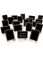 Bir 10X7.5 cm 10 Pack Mini Kara Tahta Işaretleri 10 Paket Çerçeveli Küçük Kara Tahta Etiketleri Şövale Standı Masa Numaraları Için Ahşap Yazı Tahtası Düğün Işaretleri (Yurt Dışından) 3