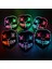 B02 Cadılar Bayramı Neon Maskesi Karışık Renkli LED Maskeler Masque Masquerade Parti Korku Maskeleri Karanlıkta Glow Komik Cosplay Kostüm Malzemeleri (Yurt Dışından) 3