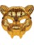 Altın 20 cm Vip Müşteri Konuk Patron Maskesi Altın Patron Leopar Cadılar Bayramı Kaplan Yetişkin Parti Prop Maske Adam Cosplay Kabuk (Yurt Dışından) 1