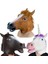 F Cadılar Bayramı Maskeleri Lateks At Kafası Cosplay Hayvan Kostüm Seti Tiyatro Prank Çılgın Parti Sahne Kulaklık Seti At Maskesi Köpek At Maskeleri (Yurt Dışından) 4