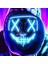 Mavi LED Cosmask Cadılar Bayramı Neon Maske LED Maske Masque Masquerade Parti Maskeleri Karanlıkta Işık Glow Cadılar Bayramı Cosplay Kostüm Malzemeleri (Yurt Dışından) 3