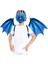 Set 1 Dinozor Maskesi Kanatları Çocuklar Çocuklar Için Ejderha Cosplay Kostüm Sahne Masquerade Parti Doğum Günü Karnaval Cadılar Bayramı Gösterisi Maskesi (Yurt Dışından) 1