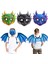 Set 1 Dinozor Maskesi Kanatları Çocuklar Çocuklar Için Ejderha Cosplay Kostüm Sahne Masquerade Parti Doğum Günü Karnaval Cadılar Bayramı Gösterisi Maskesi (Yurt Dışından) 2