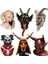 Stil 7 Boynuz Şeytan Şeytan Lateks Maske Gerçekçi Krampus Şeytan Maskesi Noel Kostüm Şapkalar Parti Korkunç Sahne (Yurt Dışından) 2