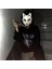 07 Yarım Yüz Maskesi Yüz Maskesi Cosplay Kabuki Samuray Iblis Cadılar Bayramı Sahne Parti Festivali Kostüm Partisi ve Film Sahne Korku Yüz (Yurt Dışından) 1
