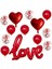 13 Adet Gümüş 1 Takım Romantik Düğün Seni Seviyorum Kalp Folyo Balonlar Kalp Balonlar Sevgililer Günü Doğum Günü Partisi Süslemeleri Lateks Globos Tedarik (Yurt Dışından) 2
