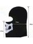 1 Adet Beyaz Motosiklet Balaclava Kafatası Baskı Moto Tam Yüz Maskesi Rüzgar Geçirmez Kayak Baş Boyun Isıtıcı Bisiklet Biker Hood Cap Erkekler Kask Astar (Yurt Dışından) 5
