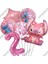 9 Adet Pembe Set 2 Disney Lilo ve Stitch 32IN Numarası Folyo Balonlar Paketi Doğum Günü Partisi Malzemeleri Çocuk Pembe Mavi Lateks Balonlar Bebek Duş (Yurt Dışından) 1