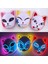 3 Adet Hiçbir Işık Maskesi 3 Adet/paket Japon Anime Cosplay Maskeleri Iblis Avcısı Kamado Tanjirou Sabito Makomo Cadılar Bayramı LED Maske Glow Parti Kostüm Sahne (Yurt Dışından) 2