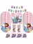50 Adet Sticker Gabby Dollhouse Kedi Tek Kullanımlık Parti Çatal Kağıt Tabak Afiş Masa Örtüsü Kız Bebek Duş Hediye Doğum Günü Dekor Seti Malzemeleri (Yurt Dışından) 2