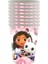50 Adet Sticker Gabby Dollhouse Kedi Tek Kullanımlık Parti Çatal Kağıt Tabak Afiş Masa Örtüsü Kız Bebek Duş Hediye Doğum Günü Dekor Seti Malzemeleri (Yurt Dışından) 5