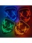 M03 Cadılar Bayramı Neon Maskesi Karışık Renkli LED Maskeler Masque Masquerade Parti Korku Maskeleri Karanlıkta Glow Komik Cosplay Kostüm Malzemeleri (Yurt Dışından) 5