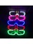 Pembe 12 Adet Yetişkin Çocuklar LED Gözlük Glow Doğum Günü Parti Malzemeleri Light Up Gözlük Yanıp Sönen Aydınlık Neon Güneş Gözlüğü Karnaval (Yurt Dışından) 4