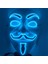 Maske 6 Cadılar Bayramı Maskesi Karışık Renkli LED Maske Parti Maskesi Masquerade Maskeleri Neon Maske Karanlıkta Işık Glow Korku Maskesi Parlayan Masker (Yurt Dışından) 4